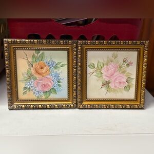 Flower tile wall decor